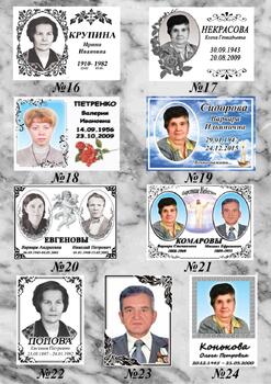 Таблички на памятник 2